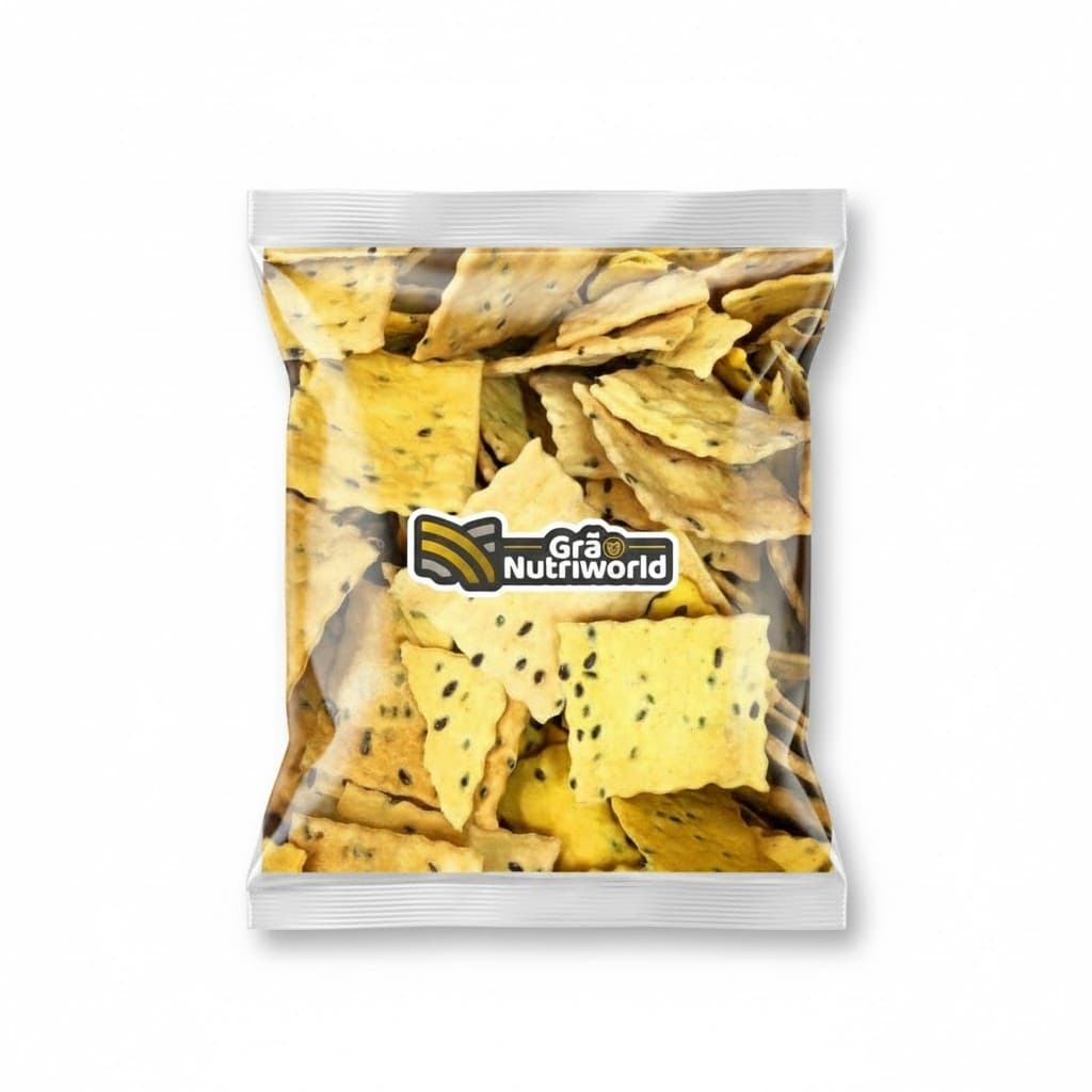 Biscoito De Linhaça E Açafrão Premium Saudável 200g 500g 1kg