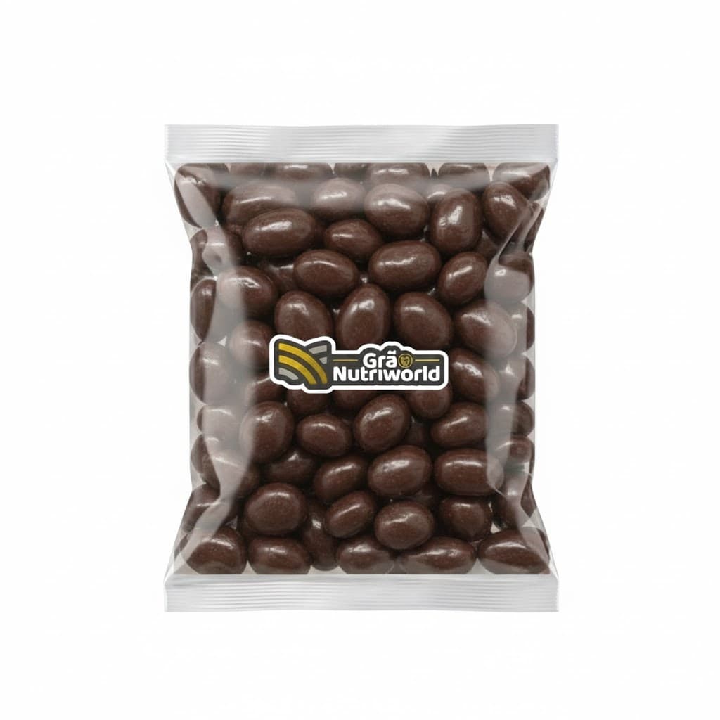 Drageado Banana Passa Chocolate Ao Leite Snack Premium Saudável Gourmet 500g 1kg