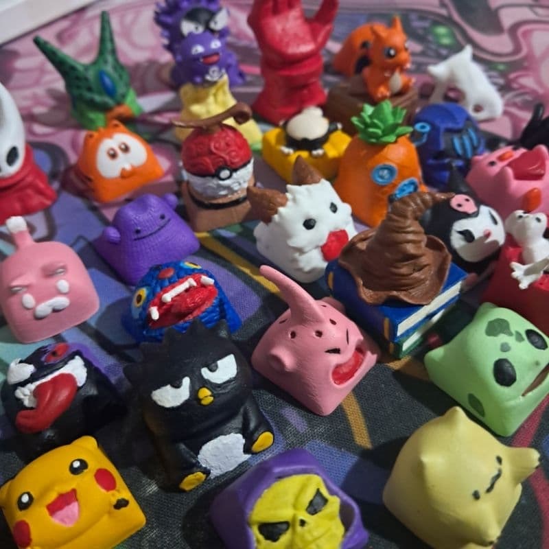 Keycaps Teclado Mecânico Tecla Anime Gamer Geek Teclas Impressas 3D Keycap Filmes