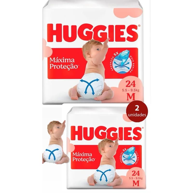 KIT 2 Unidades Fralda Huggies Supreme Care MÁXIMA PROTEÇÃO Envio Imediato