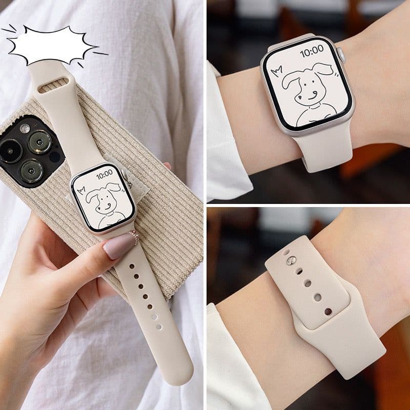 Pulseira Para Apple Watch Silicone Relógio Microwear S10 38mm 40mm 41mm 42mm 44mm 45mm 46m 47mm 49mm
