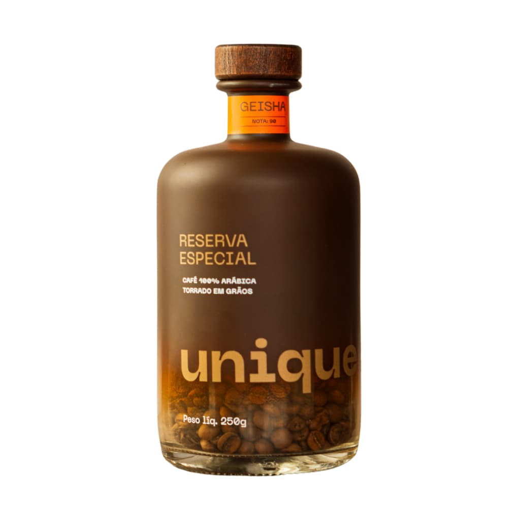 Café Especial, Geisha, Grão Unique, 90 Pontos Na Garrafa 250g Sem Caixa