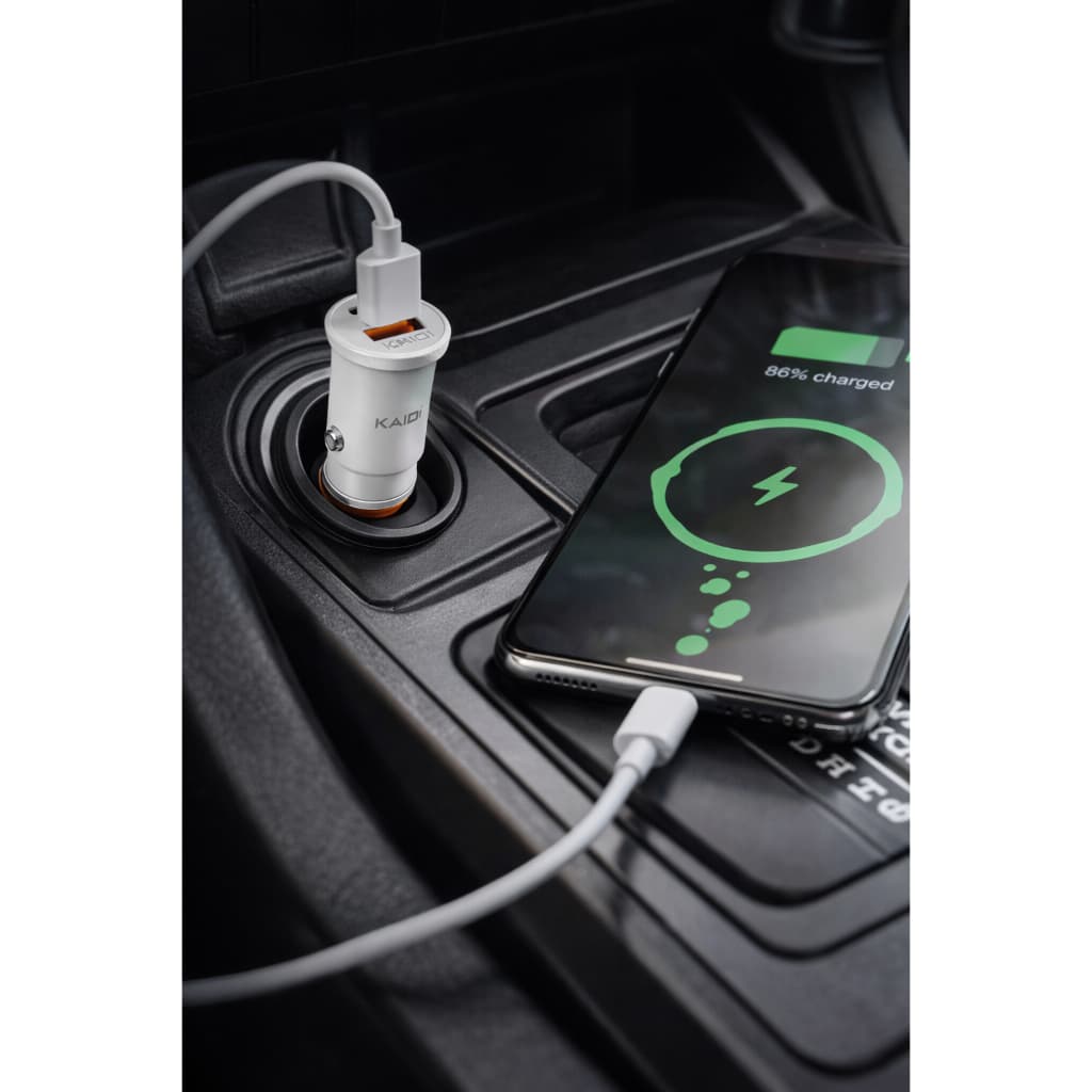 Carregador veicular turbo Kaidi PD20W KD521