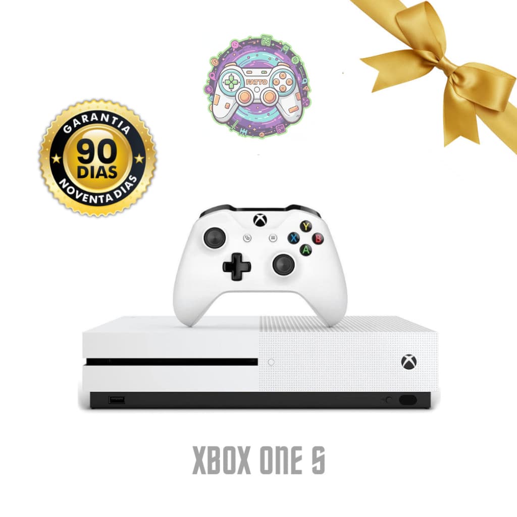 Xbox One S ou FAT - Video Game completo - 500GB ou 1TB + 1 ou 2 Controle - Original - Semi novo