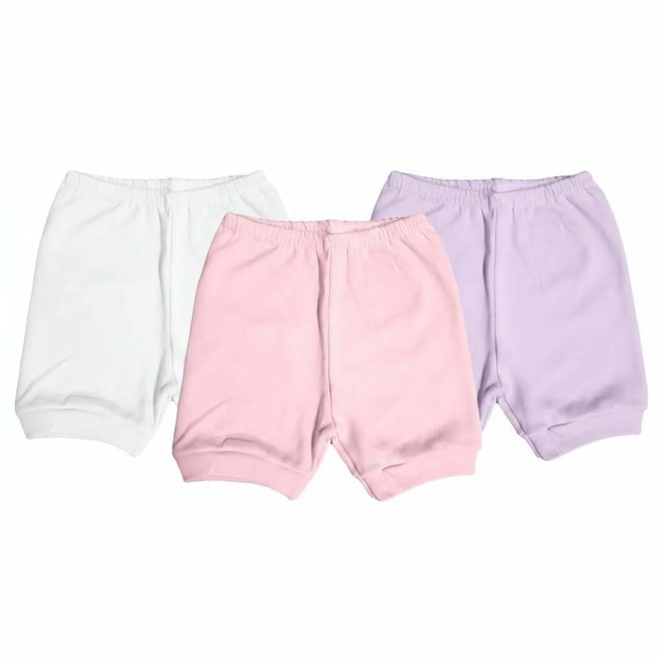 Kit Short Bebê Liso Enxoval Tapa Fralda Menino Menina