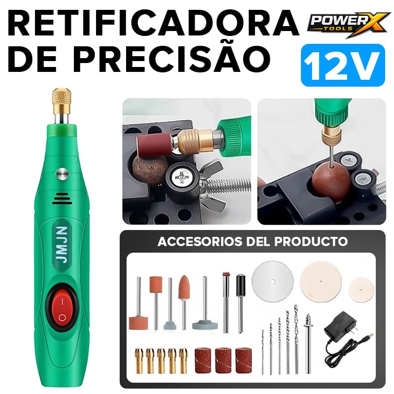 POWERX Mini Esmerilhadeira Elétrica De Perfuração Conjunto 18000rpm Velocidade Variável Polimento De Tool Rotativas