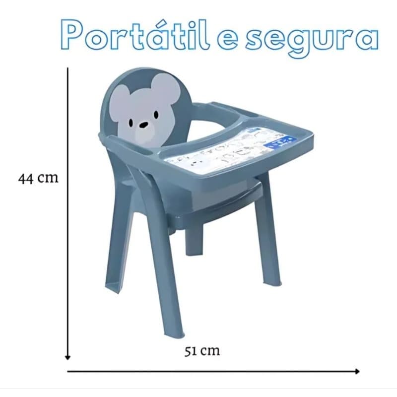 Cadeira de Alimentação Bebê Azul