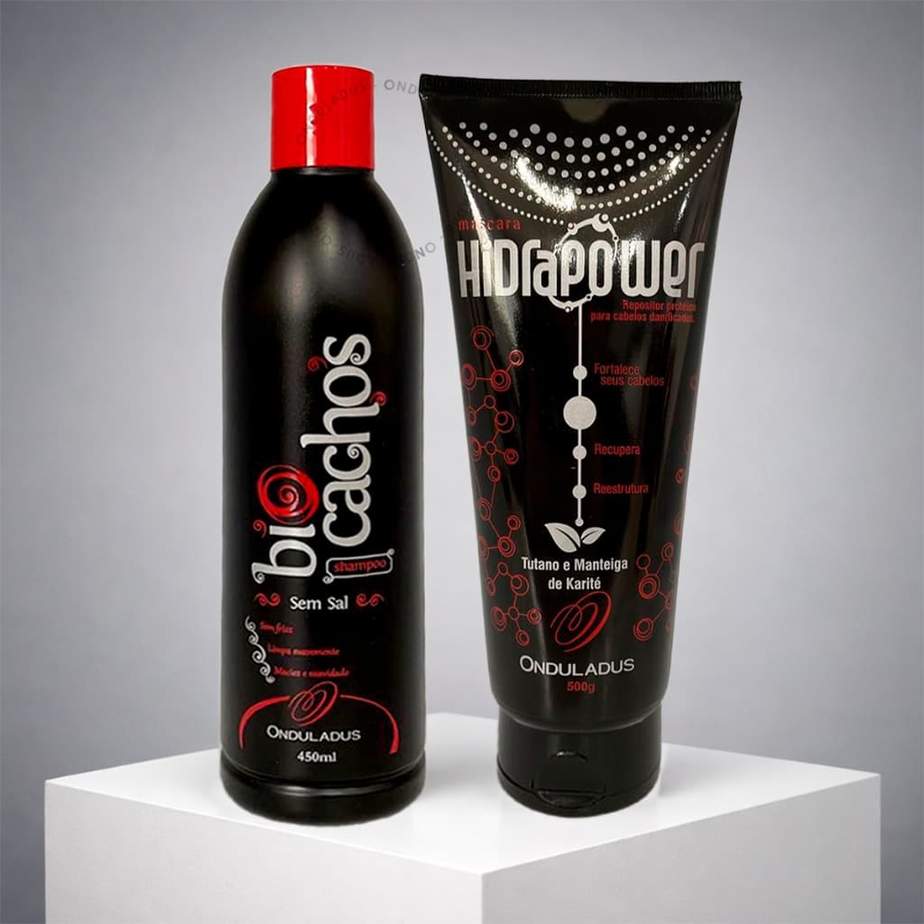 Kit Shampoo 450ml + Máscara de Tutano Manteiga de Karité Hidratante 500g Crescimento Saudável Fios