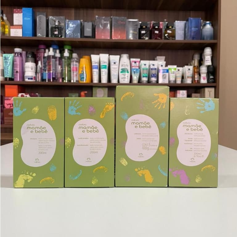Kit Mamãe e Bebê - Shampoo, Condicionador, Hidratante e Sabonete em Barra (4 PRODUTOS)