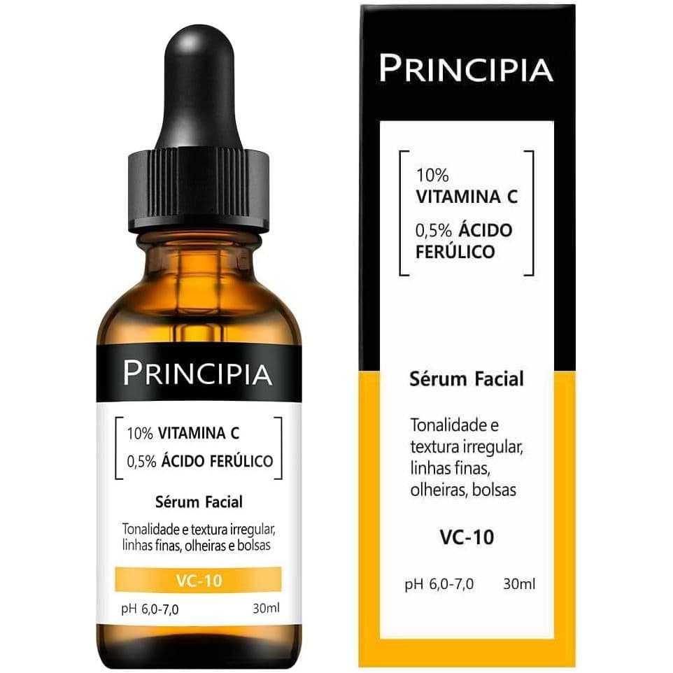 Sérum Facial VC-10 Vitamina C Principia 30ml Para Ação Antioxidante e Iluminadora