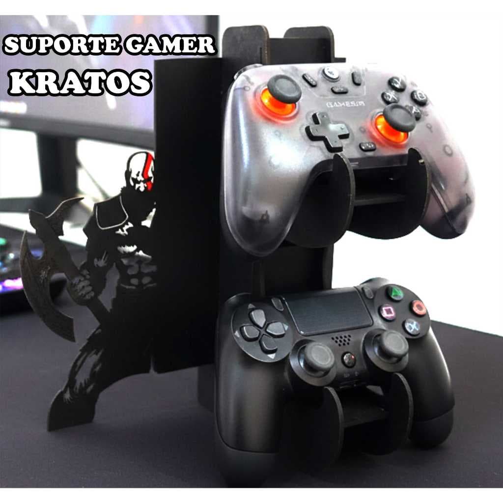 Melhor suporte de controle Kratos design moderno para Vídeogame, PC, PS4 PS5 Xbox