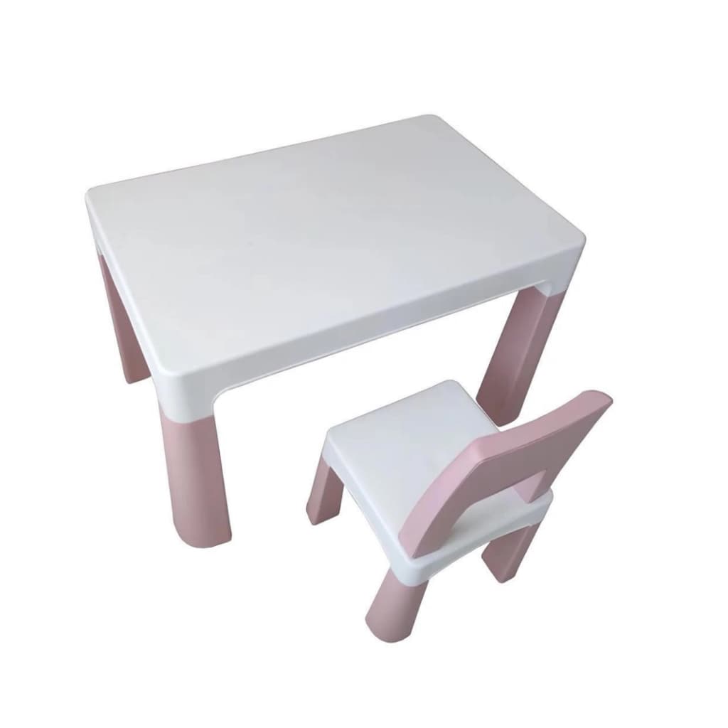Conjunto Infantil Mesa Mais Uma Cadeira Rosa Importway Rosa
