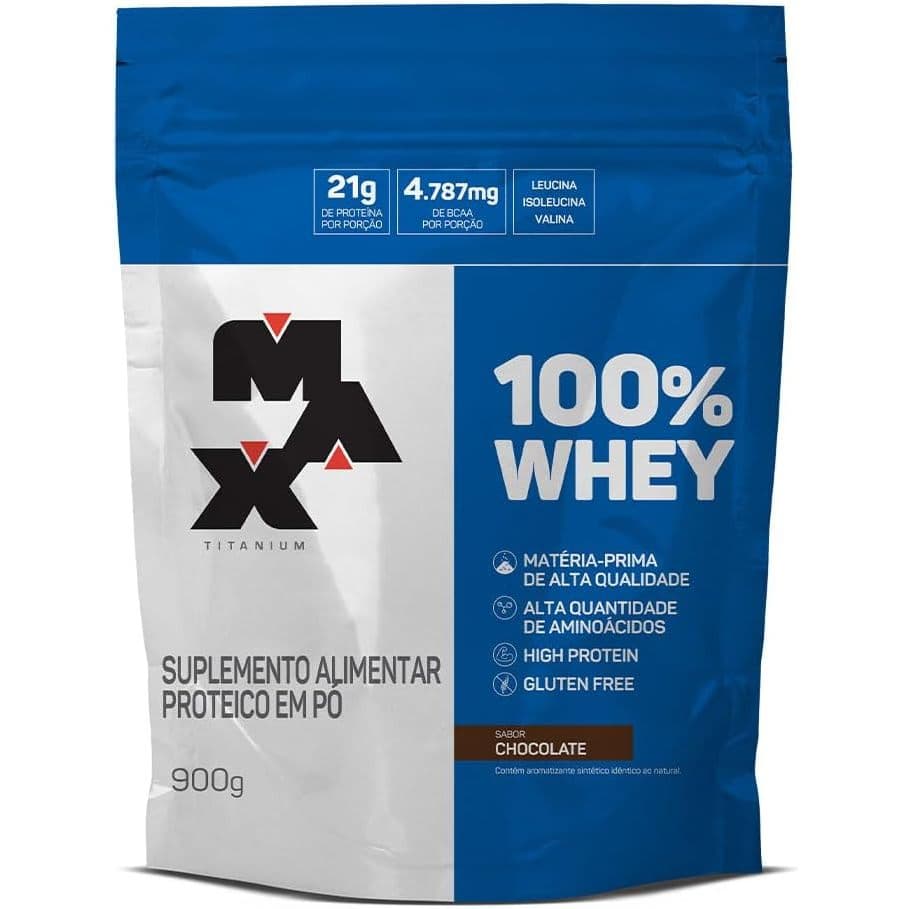 Refil  100% Whey Protein Concentrado - Chocolate - 900g