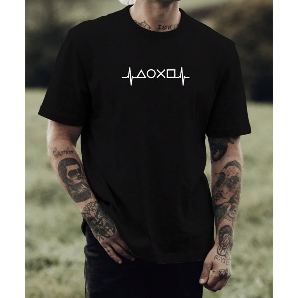 Camiseta Masculina Gamer Minimalista Estampa Controle Videogame