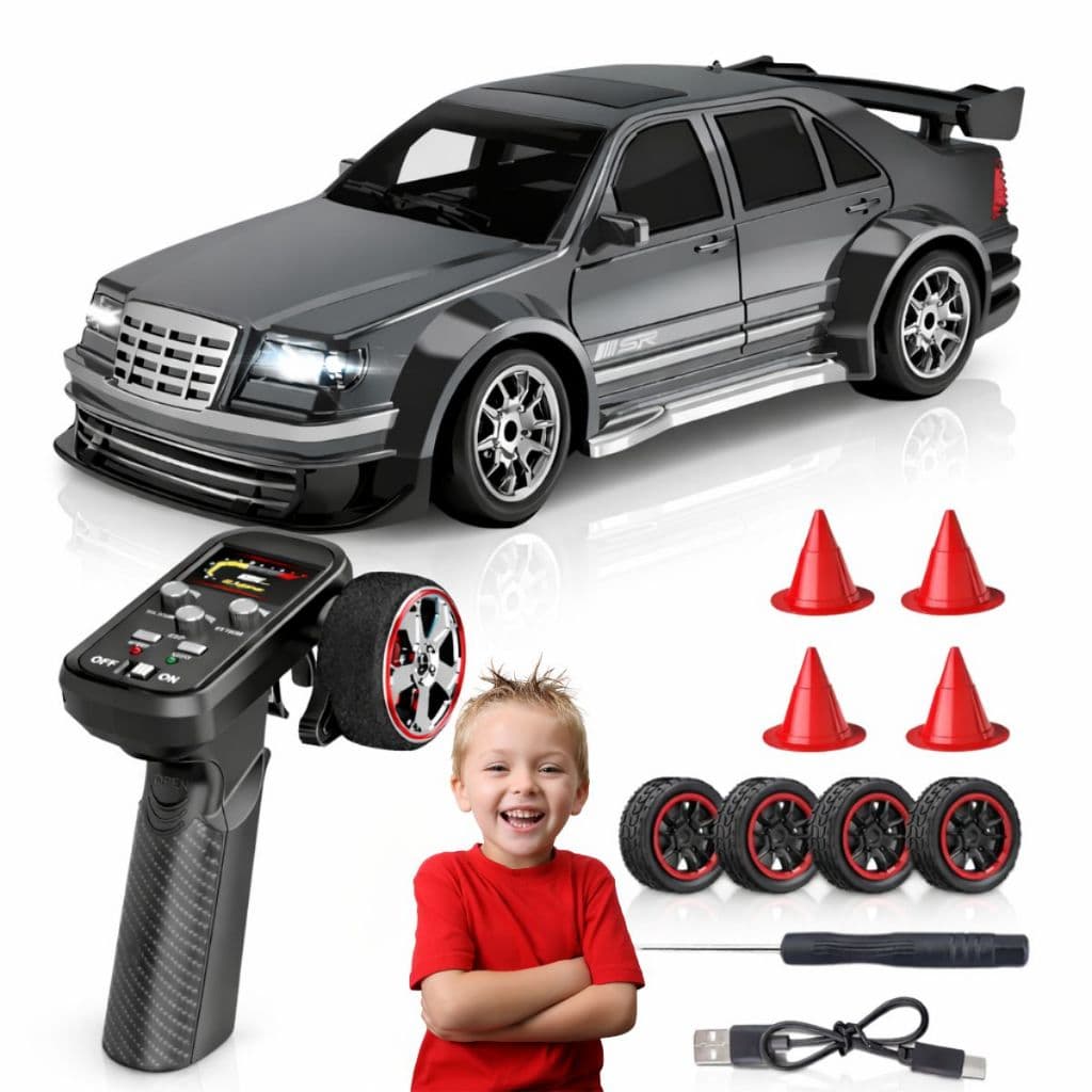 Carrinho RC Drift 1:43 4WD Giroscópio Controle Remoto Clássico LANÇAMENTO