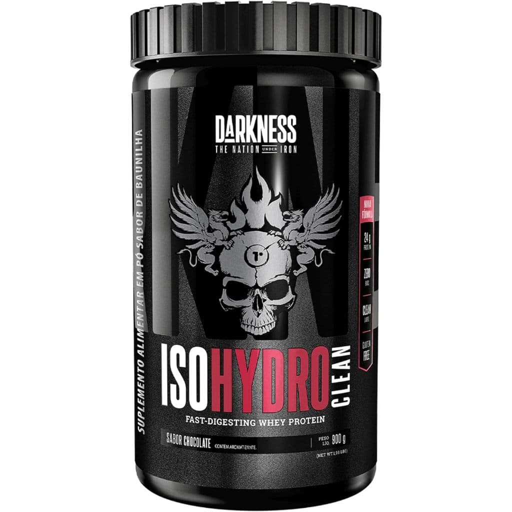 Whey Protein Darkness Iso Hydro Chocolate 900g Isolado
