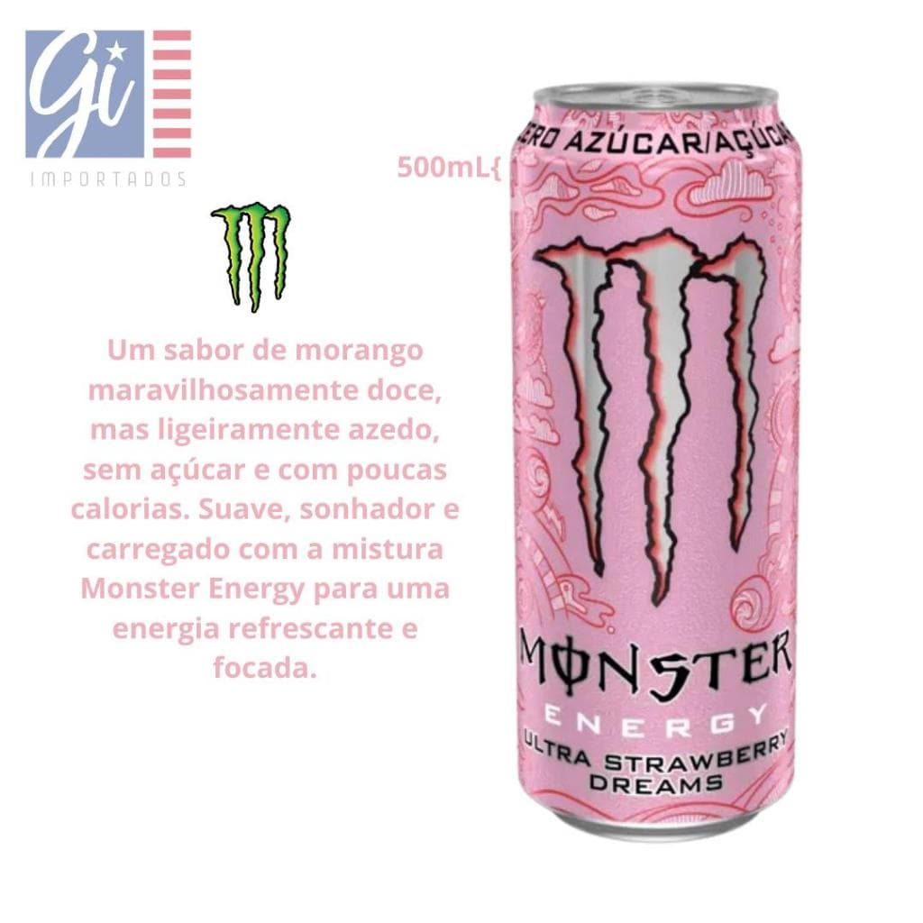 Energético Monster 500mL - Ultra Strawberry Dreams