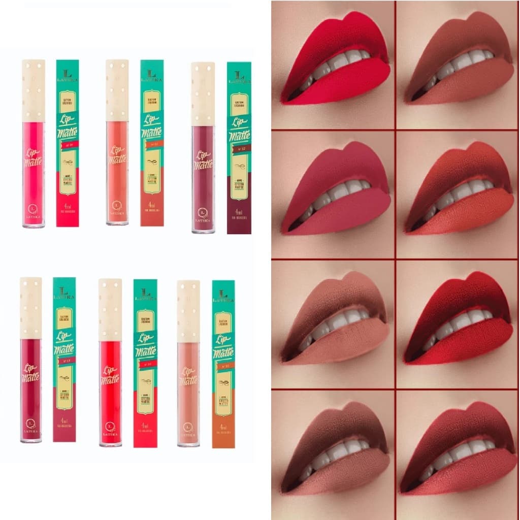 Batom Líquido Lip Matte Latika – Alta Cobertura, Longa Duração | Escolha a Cor