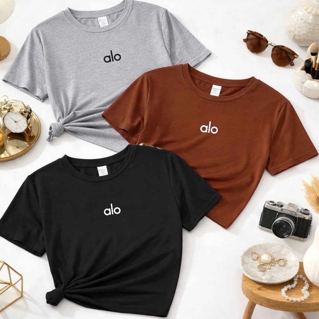 Camiseta Feminina malha algodao  Manga Curta Não Esquenta Bom Acabamento Kit 3 Unidade