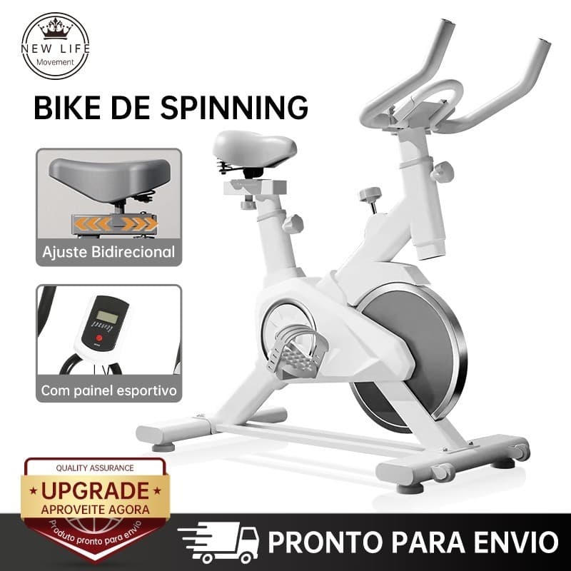 Bicicleta Ergométrica Indoor Profissional Com Monitor E Capacidade Até 150kg