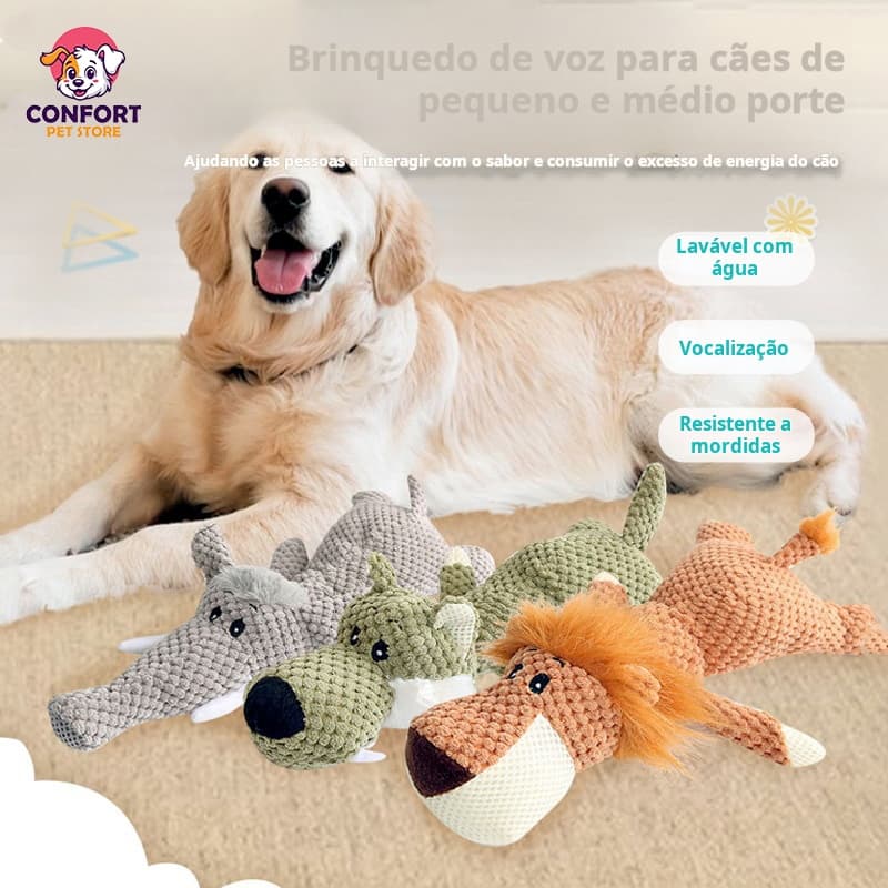 Brinquedos Pelúcia Pet Cachorros Tecido Canelado Resistente/Brinquedos de pelúcia de gato e cachorro