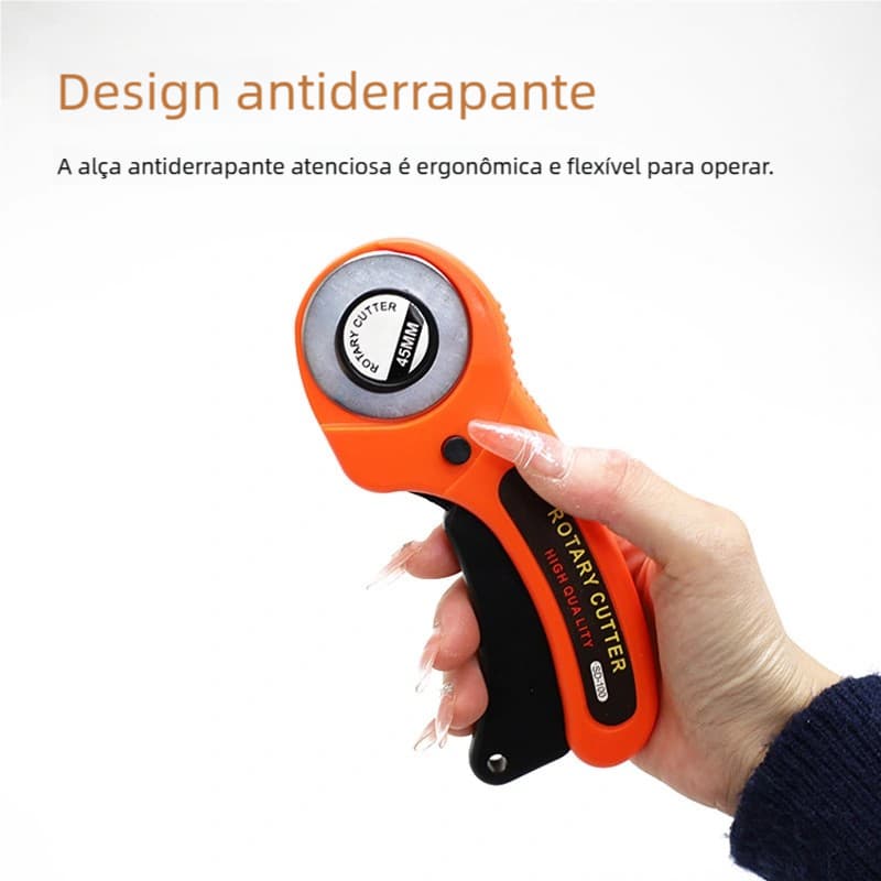 Cortador Circular de Tecido 45mm - Ferramenta Profissional para Costura e Patchwork