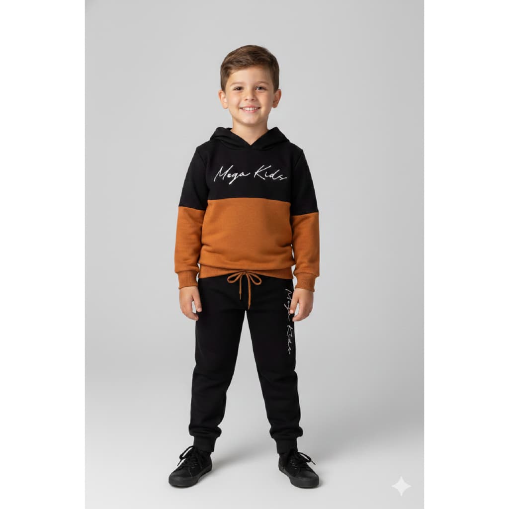 Conjunto Moletom Peluciado Infantil Masculino Menino