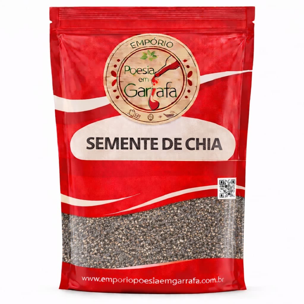 Semente de Chia Premium Natural Sem Glúten 1kg 500g 250g Alimentação Saudável