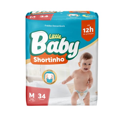 Little Baby Fralda Calça Jumbo M - 34 Unid.