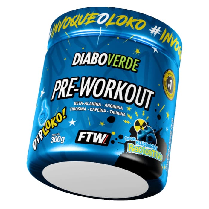 FTW Diabo Verde Pré-Treino Dip Loko Pote 300g