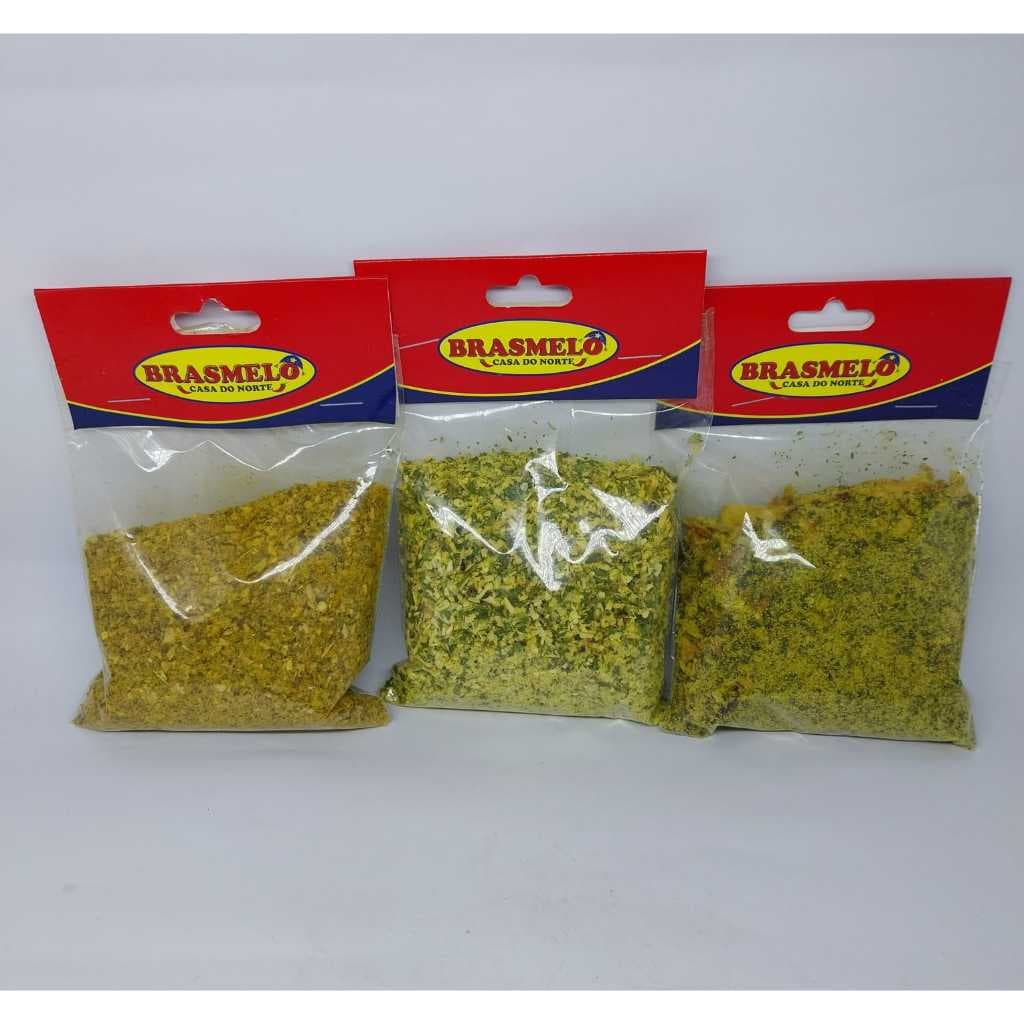 Kit com 3 Temperos todos de 100g -  ( Tempero Gaucho, Limão e Ervas,Tempero do Chef com Curry.)