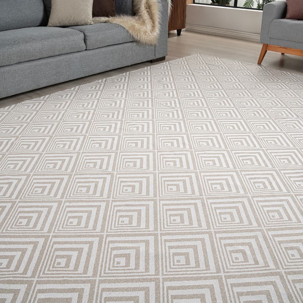 Tapete 3,00 M x 3,00 M Montreal Mesclado Manchado Antiderrapante para Sala, Quarto, Escritório
