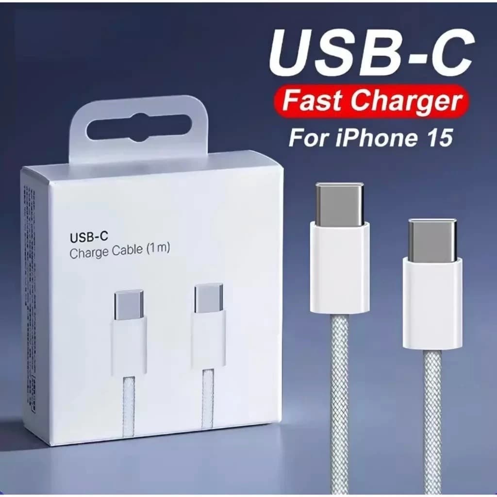 Cabo  Trançado De Carga Rápida 60W USB-C tipo C Carregamento Rápido para Celular Cabo Reforçado