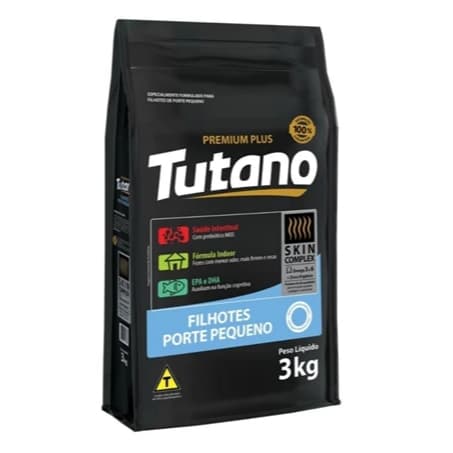 Alimento Tutano Premium Plus Ração Cães Filhotes Porte Pequeno Sabor Frango 3Kg Cachorro
