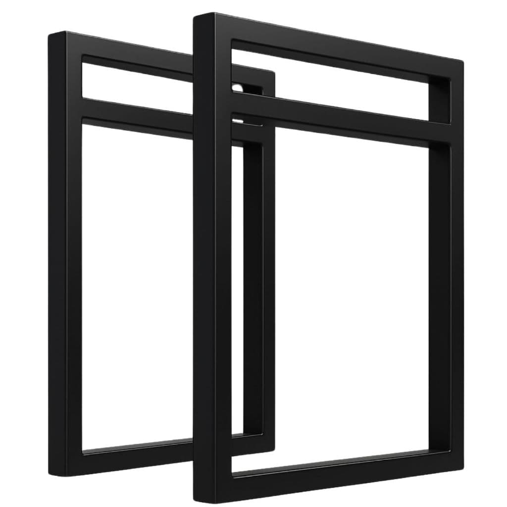 Kit Suporte Prateleira Estilo Industrial Prateleira Parede Teto 35x30 Cm 2 Unidades Preto