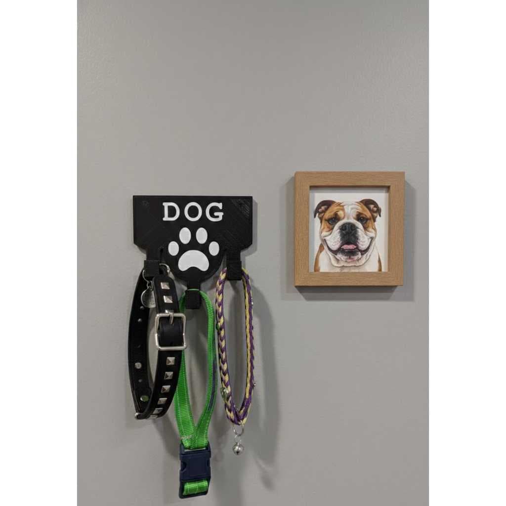 Suporte Organizador de Coleiras e Guias - Personalizado com o nome do seu PET