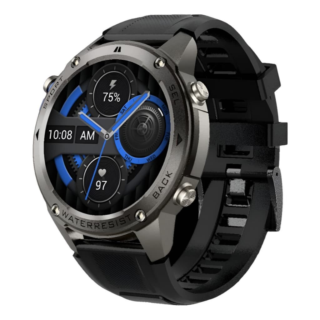 RELÓGIO SMARTWATCH BRAVE MILITAR GPS DUPLO MAR PISCINA BATERIA 10 DIAS  APP STRAVA