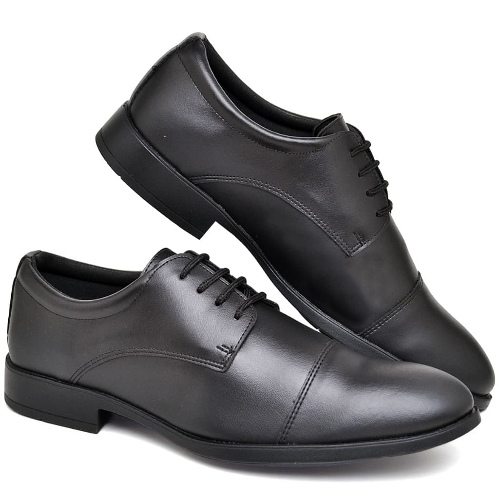 Sapato Masculino Social Oxford Confortável Sapatenis Couro Esporte Fino Casamento Elegante Derby Confortável Festa Mule