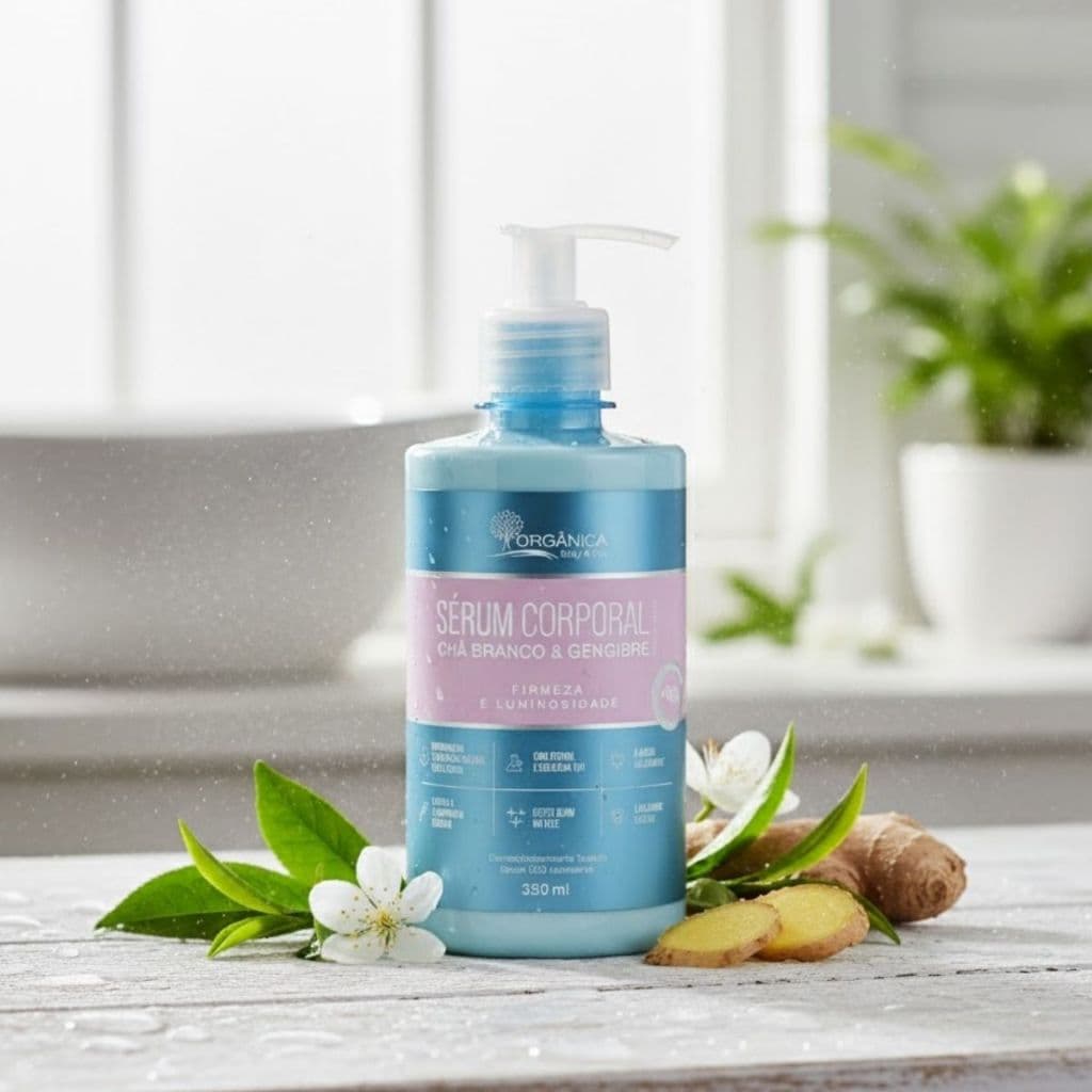 Sérum Corporal Orgânica Vegano Chá Branco E Gengibre 350ml