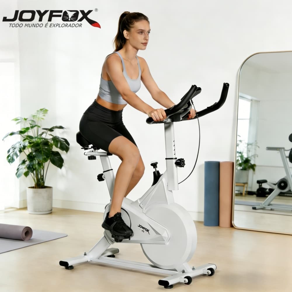 Bicicleta Ergométrica Spinning Mecânica Fitness para Casa e Academia Silenciosa JOYFOX