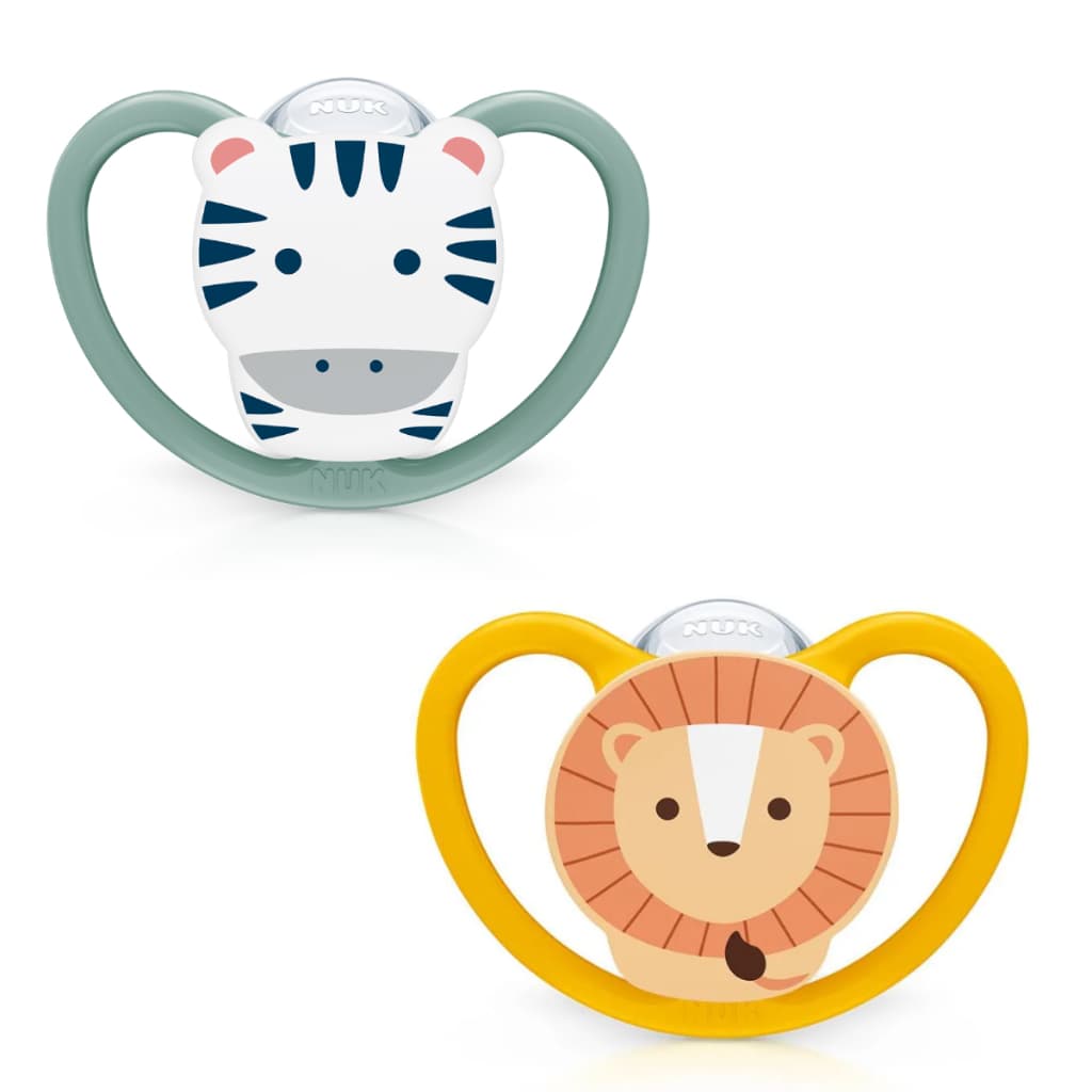 Chupeta Space Bichinhos Nuk Bico Ortodôntica Silicone Oral fit 2.0 Estojo Esterilizável +18 Meses