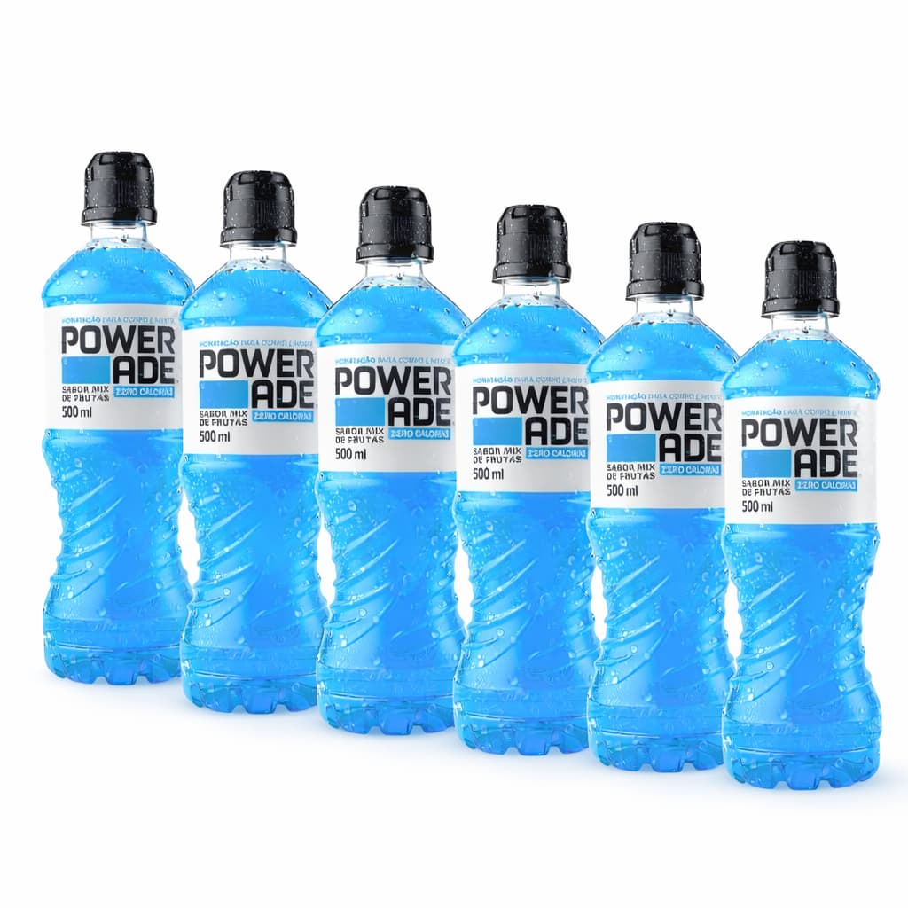 Isotônico Powerade Mountain Blast Zero PET 500ml – 6 Un