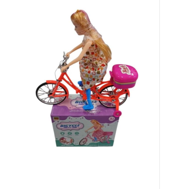 Boneca Ciclista Musical Pedala Articulada Luz e som
