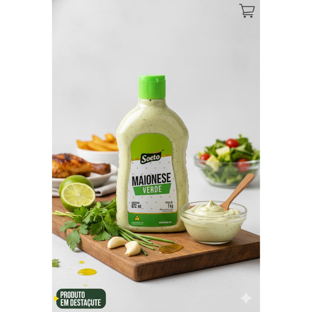 Maionese Verde 1Kg Soeto hamburgueria em casa