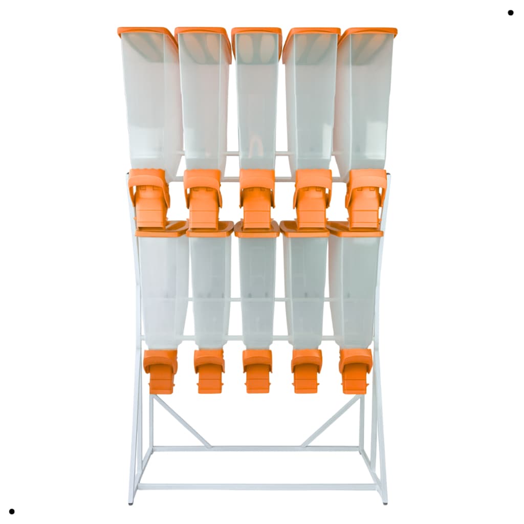 Porta Ração Expositor Armazenador Dispenser Slim Cães Gatos Cachorros Cereais Grãos Durapets
