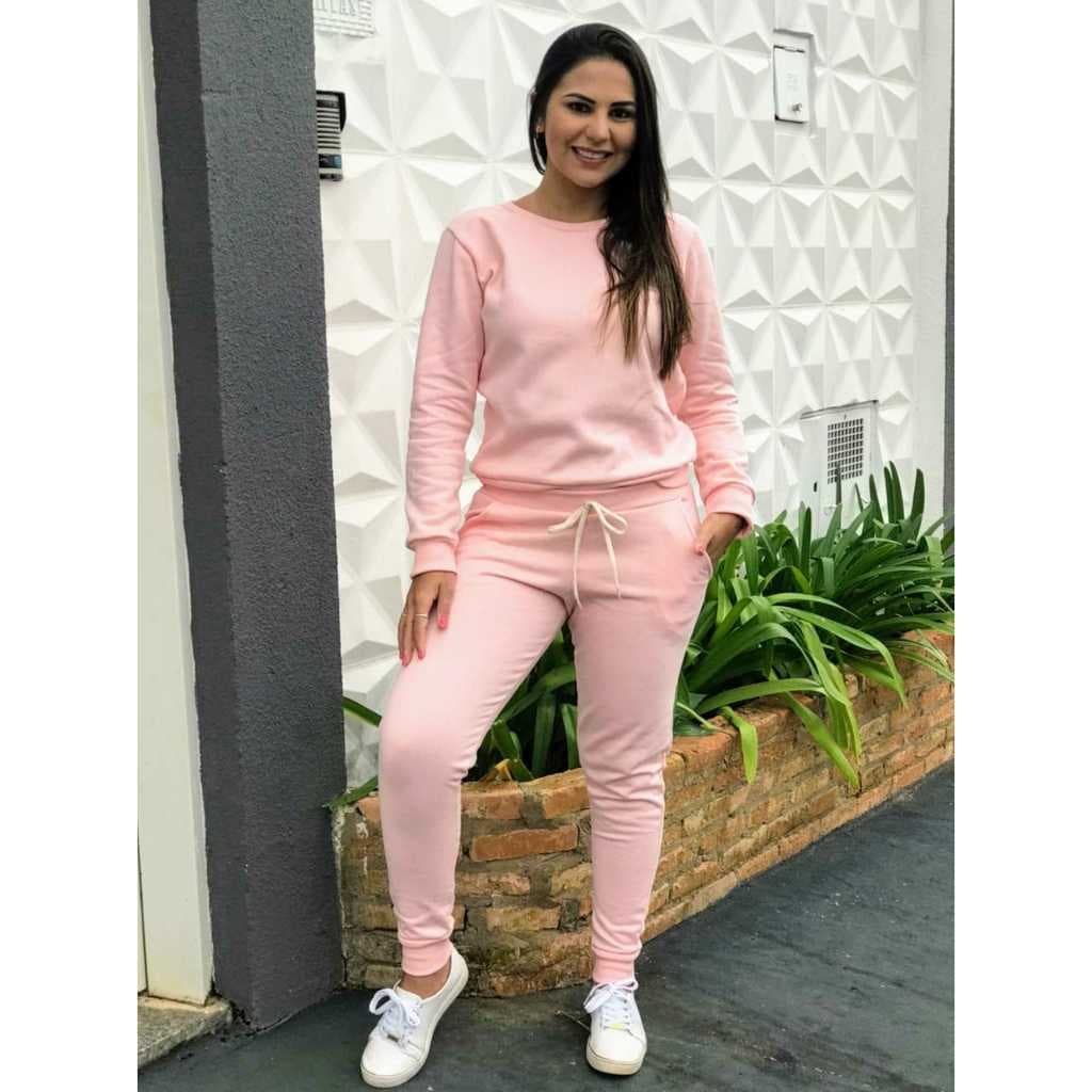 Conjunto moletom feminino| Conjunto feminino inverno| Conjunto de frio feminino| Moletom feminino| Conjunto confortável