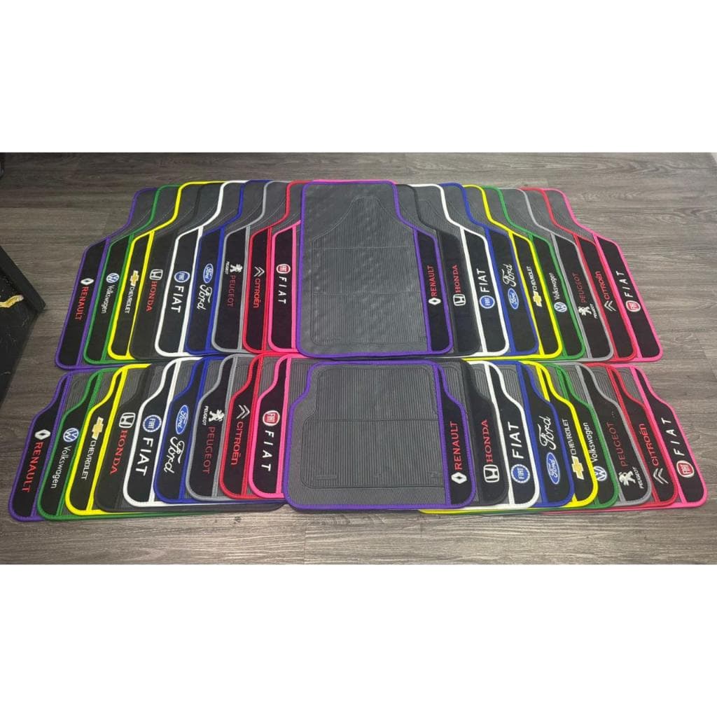 Tapete automotivo universal personalizado os 4 tapetes bordados