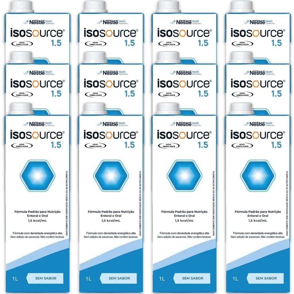 Isosource 1.5 Nestle kit com 12 unidades.