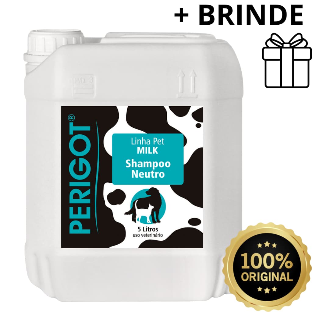 Shampoo Milk Neutro Perigot 5 Litros - Envio Imediato - Shampoo para Cães e Gatos