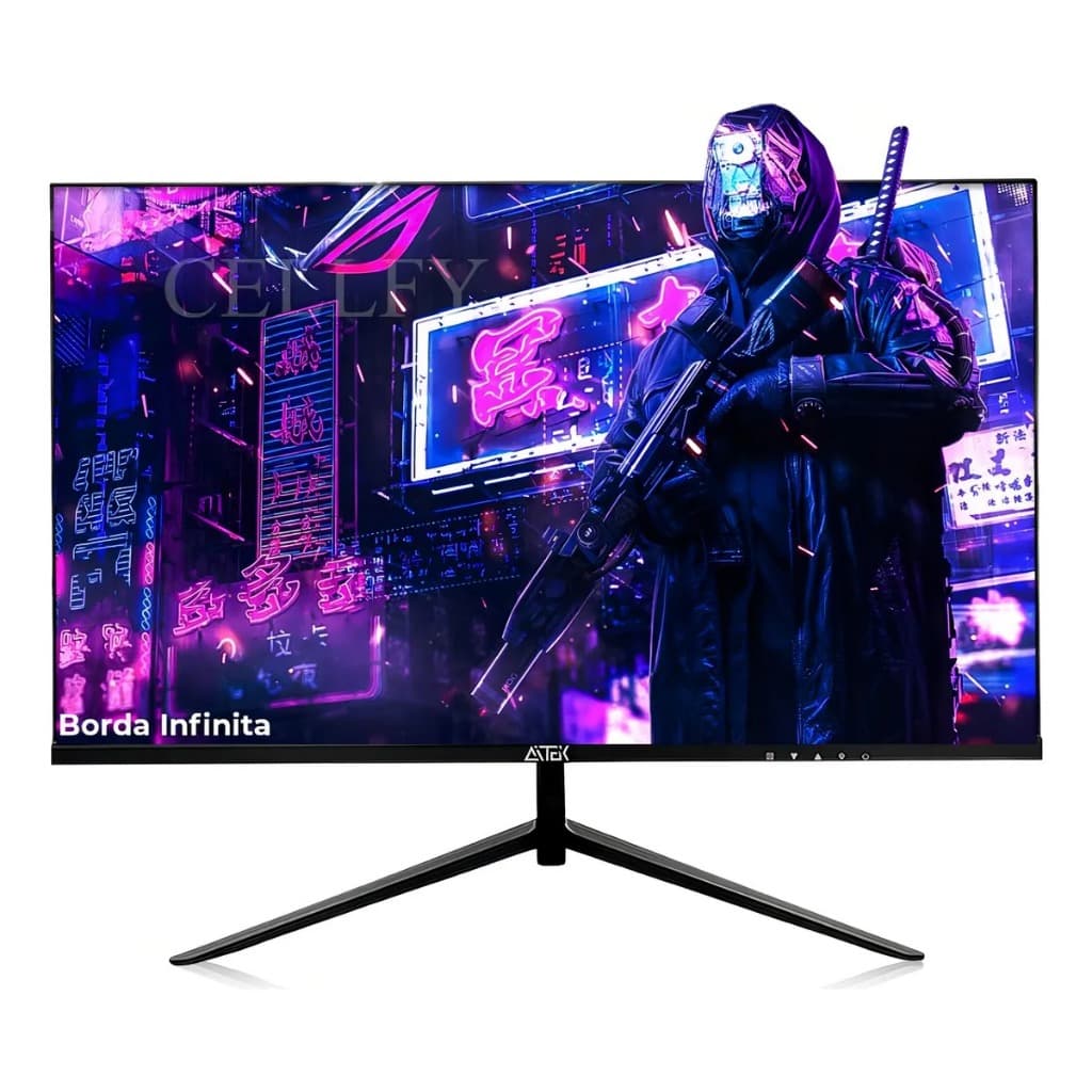 Monitor Gamer Aitek LED 21.5'' Full HD 60Hz Alto-falantes HDMI Delta-M2210A